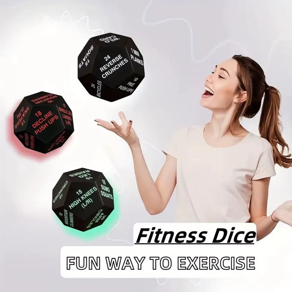 Fitness Game Dice PU Foam 12 Sides Rounded Numbers Diceenjoy New Exercise Methods Anywhere Add Surprise Fun to Fitness Routine