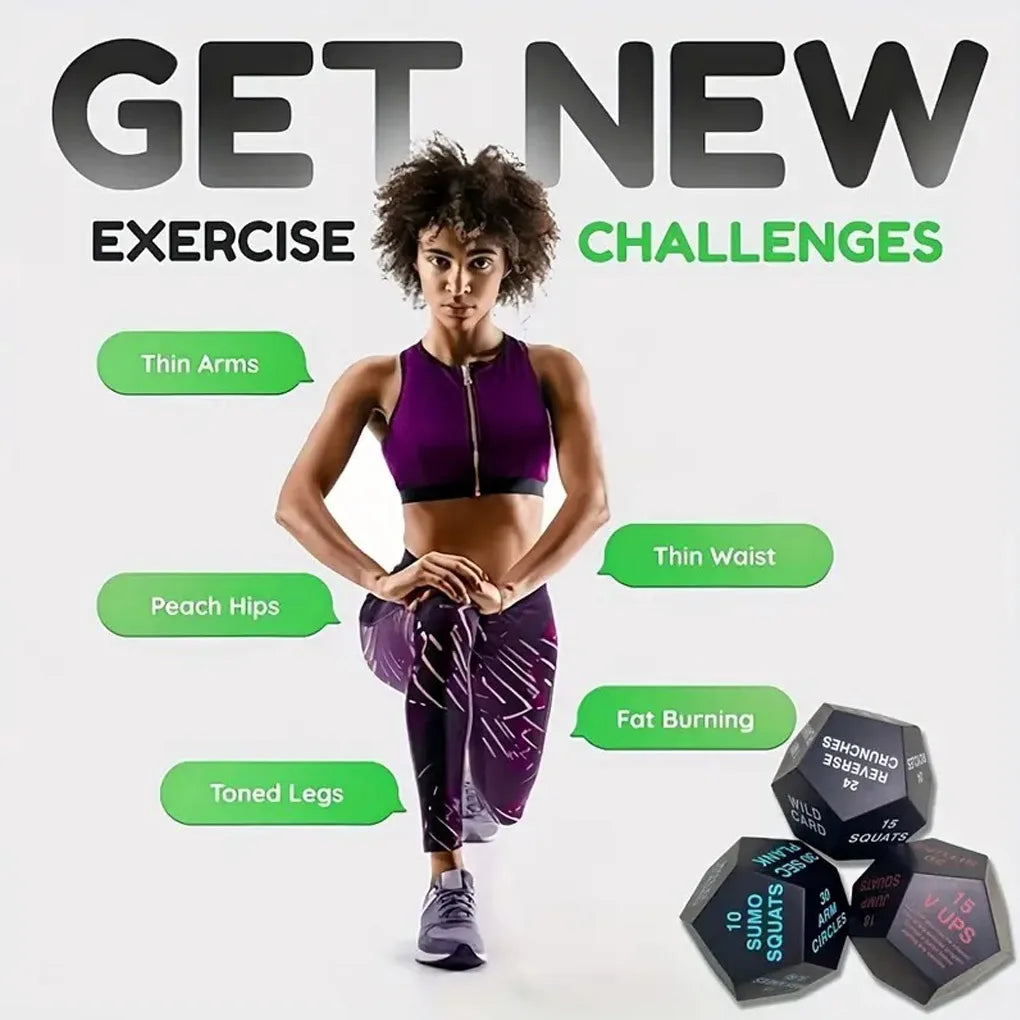 Fitness Game Dice PU Foam 12 Sides Rounded Numbers Diceenjoy New Exercise Methods Anywhere Add Surprise Fun to Fitness Routine