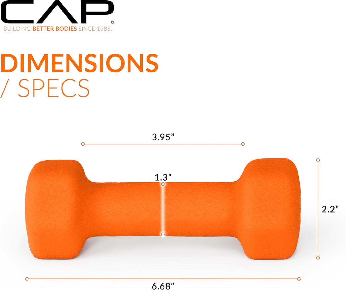 Cap Neoprene Coated Dumbbell Weights | Single, Pair or Set