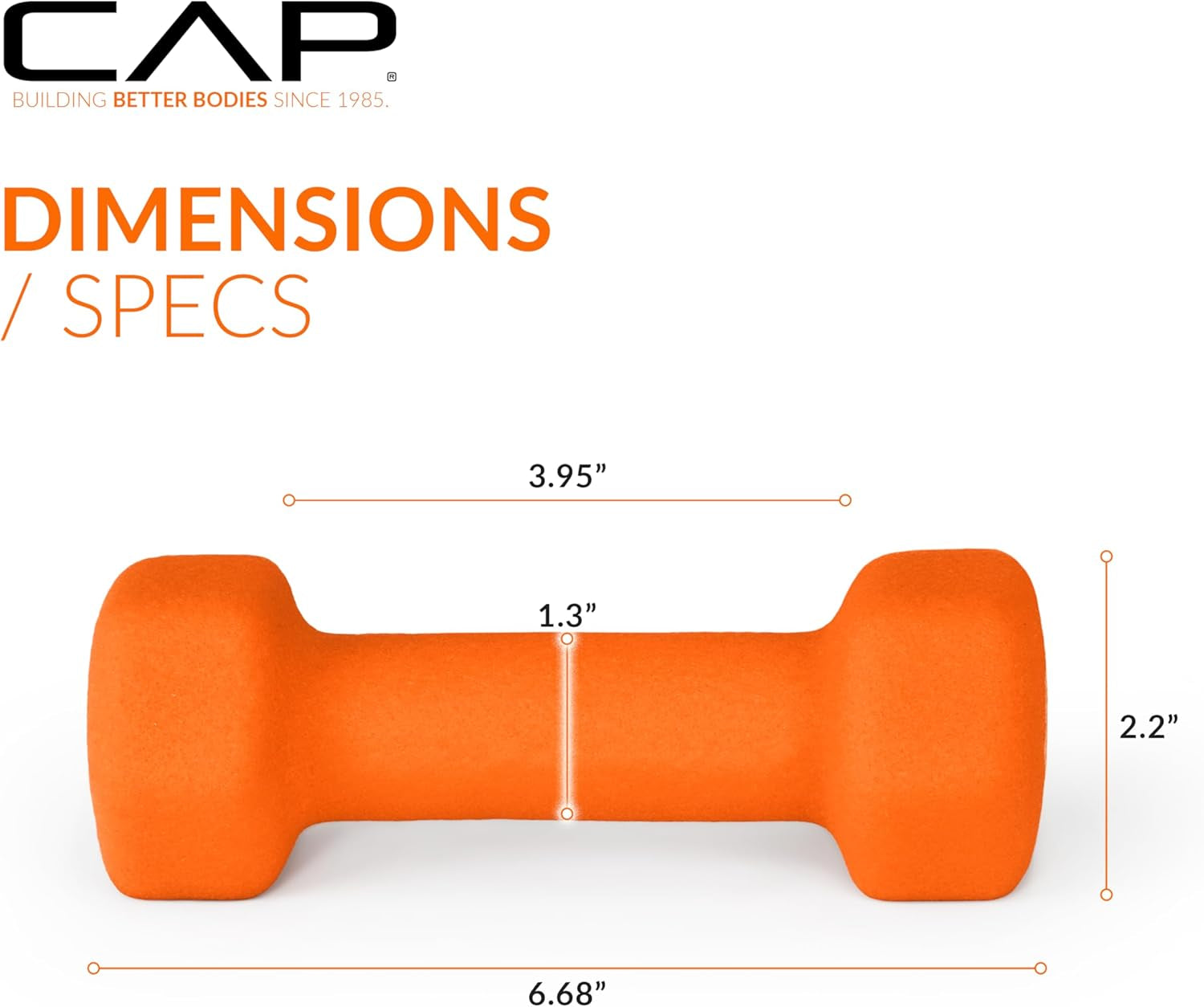 Cap Neoprene Coated Dumbbell Weights | Single, Pair or Set