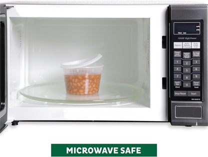 Food Storage Containers [240 Set] 16 Oz Plastic Deli Containers with Lids, Slime, Soup, Meal Prep Containers | BPA Free | Stackable | Leakproof | Microwave/Dishwasher/Freezer Safe