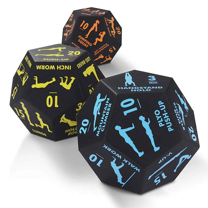 Fitness Game Dice PU Foam 12 Sides Rounded Numbers Diceenjoy New Exercise Methods Anywhere Add Surprise Fun to Fitness Routine